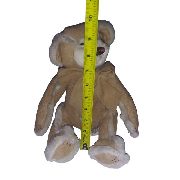 Bath & Body Works Gingerbread Stuffed Suede Tan Bear Christmas Plush Collectible - Picture 11 of 11